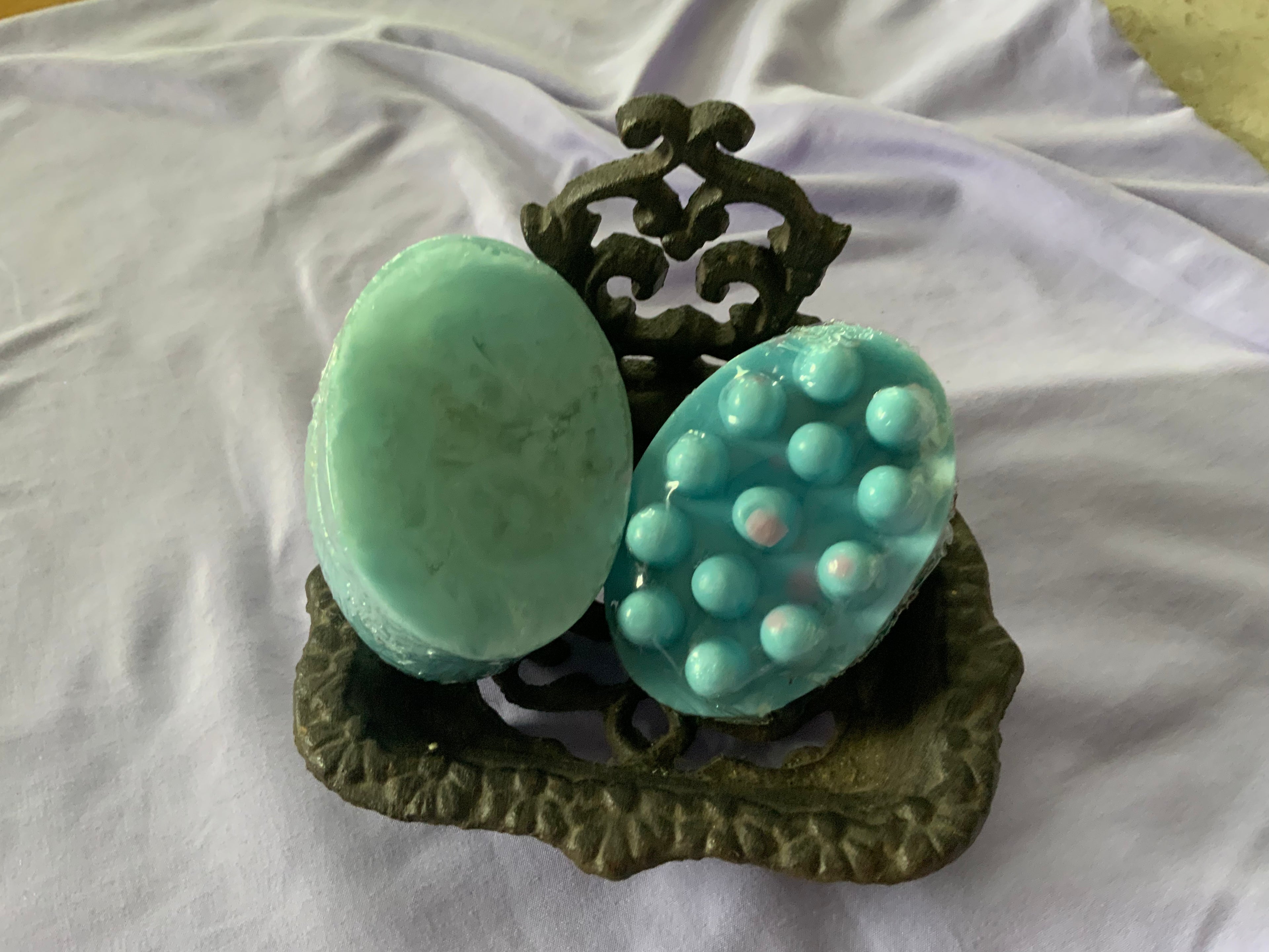 Blue loofah